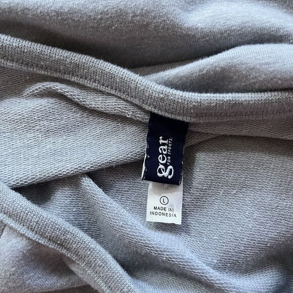 Southampton Long Sleeve French‎ Terry T Shirt Gym Workout Gray Sweatshirt L Soft - Picture 3 of 4